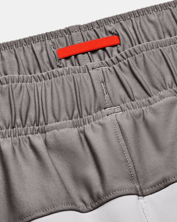 Men's UA Knit Woven Hybrid Shorts, Gray, pdpMainDesktop image number 7